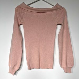 Guess sweater off shoulder pink size S